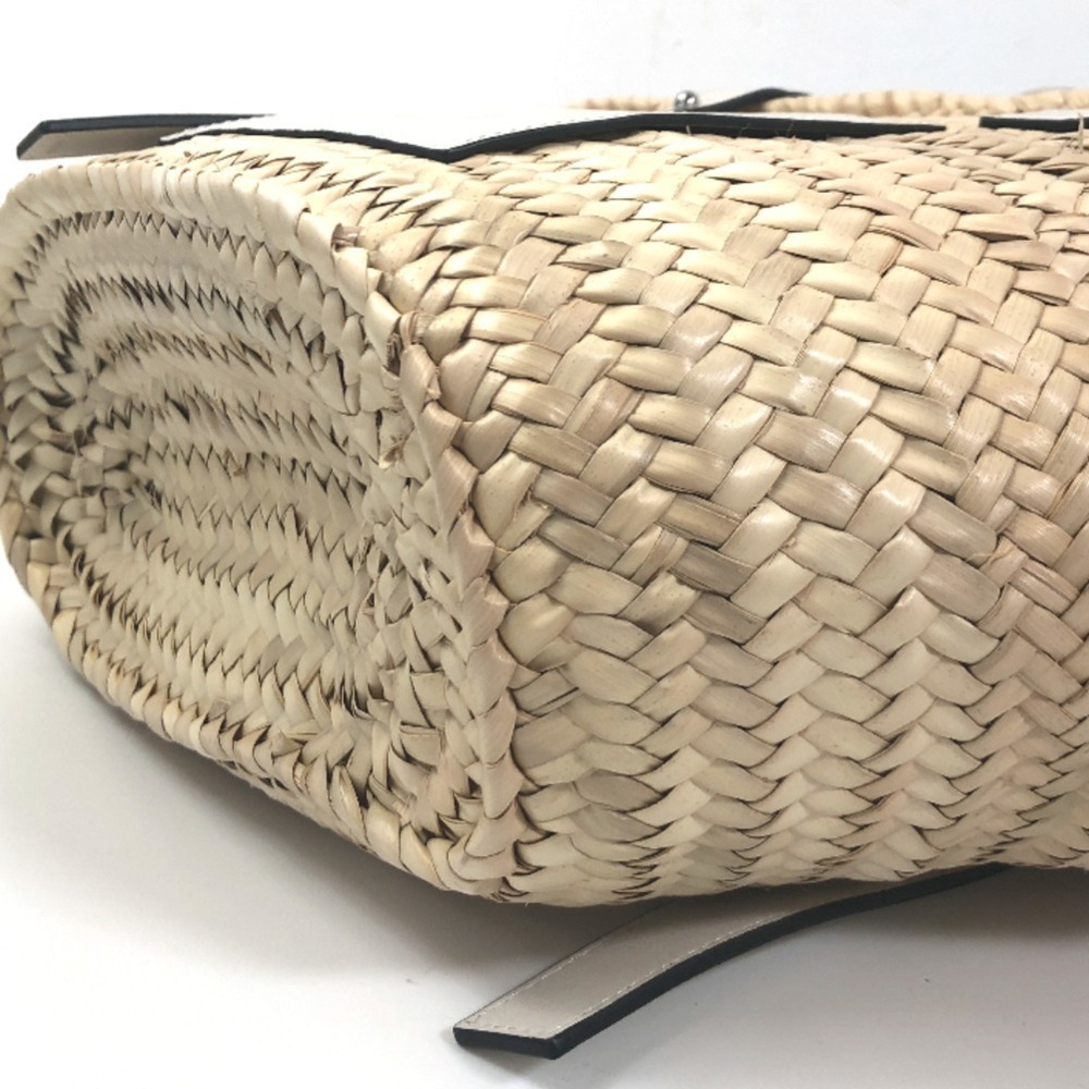 Loewe Shoulder Bag Basket Medium Anagram A223S92X01 Calfskin Palm Leaf White ... - Picture 12 of 12